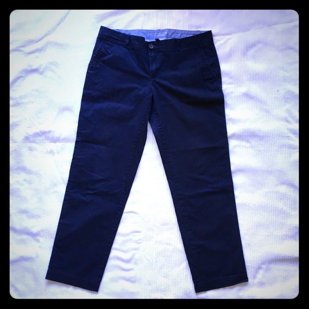Banana republic city chino navy pants